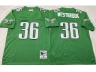 Philadelphia Eagles #36 Brian Westbrook Kelly Green Throwback Jersey