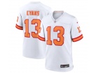 Tampa Bay Buccaneers #13 Mike Evans White with Orange Number Vapor Limited Jersey