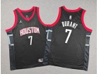 Youth Houston Rockets #7 Kevin Durant Black Jersey