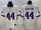 New York Giants #44 Cam Skattebo White Color Rush Limited Jersey