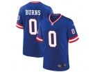 New York Giants #0 Brian Burns Blue Throwback Vapor Limited Jersey