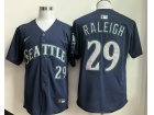 Seattle Mariners #29 Cal Raleigh Navy Blue Limited Players Jersey