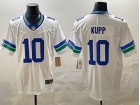 Seattle Seahawks #10 Cooper Kupp White Throwback Limited Jersey