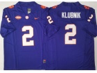 Clemson Tigers #2 Cade Klubnik Purple F.U.S.E. Limited Jersey