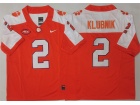 Clemson Tigers #2 Cade Klubnik Orange with White Shoulders F.U.S.E. Limited Jersey