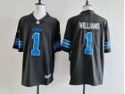 Detroit Lions #1 Jameson Williams Black Vapor F.U.S.E Limited Jersey