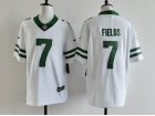 New York Jets #7 Justin Fields Legacy White Vapor Limited Jersey