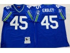 Seattle Seahawks #45 Kenny Easley Blue Throwback Jersey