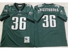 Philadelphia Eagles #36 Brian Westbrook Green Throwback Jersey