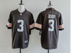 Cleveland Browns #3 Jerry Jeudy Brown Vapor Limited Jersey
