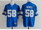 Detroit Lions #58 Penei Sewell Blue Vapor F.U.S.E. Limited Jersey