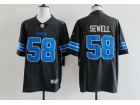 Detroit Lions #58 Penei Sewell Black Vapor F.U.S.E. Limited Jersey