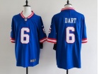 New York Giants #6 Jaxson Dart Blue Throwback Limited Jersey