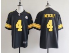 Pittsburgh Steelers #4 DK Metcalf Black Color Rush Limited Jersey