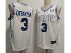 BYU Cougars #3 AJ Dybantsa White Jersey