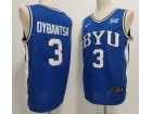 BYU Cougars #3 AJ Dybantsa Blue Jersey