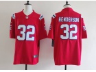 New England Patriots #32 TreVeyon Henderson Red Vapor Limited Jersey