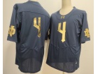 Notre Dame Fighting Irish #4 Navy with Golden Number F.U.S.E Limited Jersey