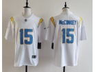 Los Angeles Chargers #15 Ladd McConkey White Vapor Limited Jersey
