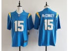 Los Angeles Chargers #15 Ladd McConkey Light Blue Vapor Limited Jersey