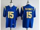 Los Angeles Chargers #15 Ladd McConkey Blue Color Rush Limited Jersey