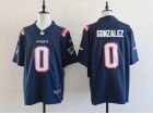 New England Patriots #0 Christian Gonzalez Blue Vapor Limited Jersey