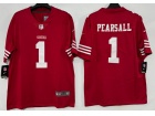 San Francisco 49ers #1 Ricky Pearsall Red Vapor Limited Jersey