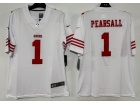 San Francisco 49ers #1 Ricky Pearsall White Vapor Limited Jersey