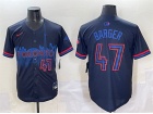 Toronto Blue Jays #47 Addison Barger Navy Blue City Connect Limited Players Jersey