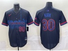 Toronto Blue Jays #30 Alejandro Kirk Navy Blue City Connect Limited Players Jersey