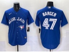 Toronto Blue Jays #47 Addison Barger Royal Blue Cool Base Jersey