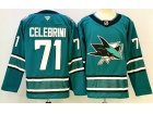 Fanatics San Jose Sharks #71 Macklin Celebrini Teal Jersey