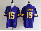 Minnesota Vikings #15 Dallas Turner Purple Color Rush Limited Jersey