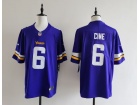 Minnesota Vikings #6 Lewis Cine Purple Vapor Limited Jersey