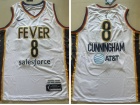 Indiana Fever #8 Sophie Cunningham White Jersey