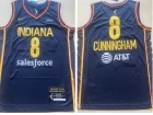Indiana Fever #8 Sophie Cunningham Navy Blue Jersey