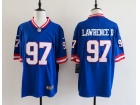 New York Giants #97 Dexter Lawrence II Blue Throwback Limited Jersey