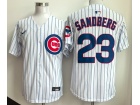 Nike Chicago Cubs #23 Ryne Sandberg White Limited Jersey