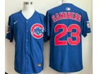 Nike Chicago Cubs #23 Ryne Sandberg Blue Limited Jersey