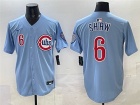 Chicago Cubs #6 Matt Shaw Baby Blue City Connect Players Limited Jersey