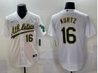 Oakland Athletics #16 Nick Kurtz White Players Limited Jersey
