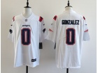 New England Patriots #0 Christian Gonzalez White Vapor Limited Jersey