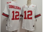 Ohio State Buckeyes #12 CJ Donaldson JR. White F.U.S.E Limited Jersey
