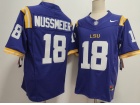 LSU Tigers #18 Garrett Nussmeier Purple F.U.S.E Limited Jersey