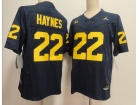 Michigan Wolverines #22 Justice Haynes Navy Blue F.U.S.E Limited Jersey