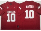 Oklahoma Sooners #10 John Mateer Red F.U.S.E Limited Jersey