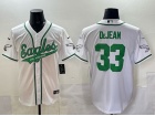 Philadelphia Eagles #33 Cooper DeJean White Baseball Jersey