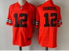 Cleveland Browns #12 Shedeur Sanders Orange Inverted F.U.S.E Limited Jersey