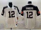 Cleveland Browns #12 Shedeur Sanders  White with Brown Shoulders F.U.S.E Limited Jersey