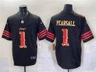 San Francisco 49ers #1 Ricky Pearsall Black Rivalry Vapor F.U.S.E. Limited Jersey